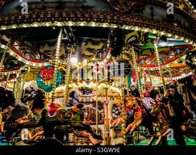 Carrousel de fête, Birmingham Banque D'Images