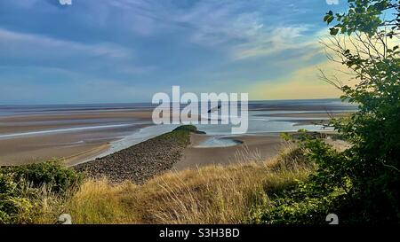 Jenny Browns point, Morcombe Bay, Royaume-Uni Banque D'Images