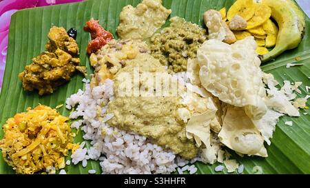 Festival de récolte de Kerala-Happy Onam! Banque D'Images