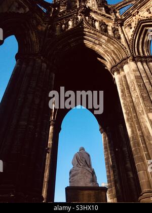 Détails du Scott Monument, Princes Street Gardens, Édimbourg. Banque D'Images