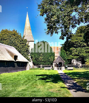 Ickham Village Green Banque D'Images