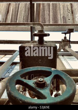 Vue du haut d'un appareil industriel Banque D'Images