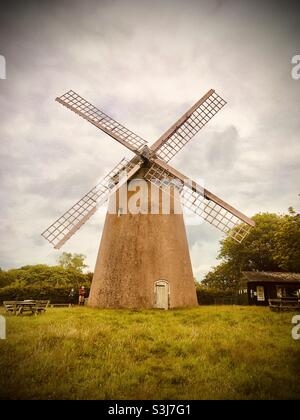 Moulin à Vent de Bembridge, sur l'île de Wight Banque D'Images