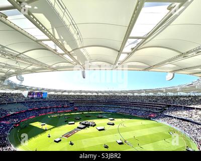 Pregame Entertainment au 2021 AFL Grand final Optus Stadium Perth Australie occidentale. Banque D'Images