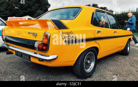 Hillman Avenger Tiger Rally car au Castle Combe circuit Rally Day Banque D'Images