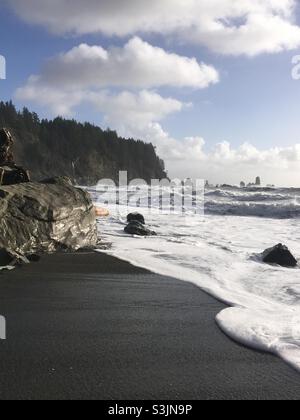 Parc national olympique de Third Beach Washington Banque D'Images