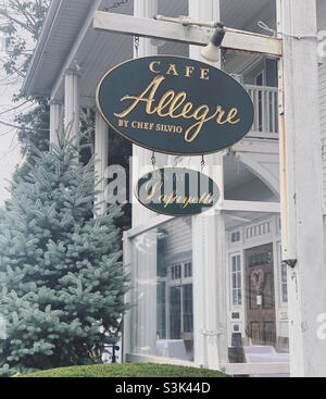 Cafe Allegre and Inn at Lafayette, Madison, New Haven County, Connecticut, États-Unis Banque D'Images