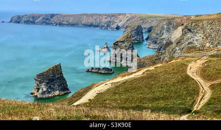 Étapes de Bedruthan Banque D'Images