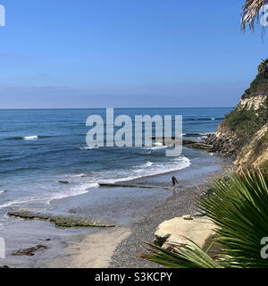 Septembre 2021, Swami's Beach, Encinitas, comté de San Diego,Californie, États-Unis, Amérique du Nord Banque D'Images