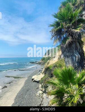 Septembre 2021, Swami's Beach, Encinitas, comté de San Diego,Californie, États-Unis, Amérique du Nord Banque D'Images