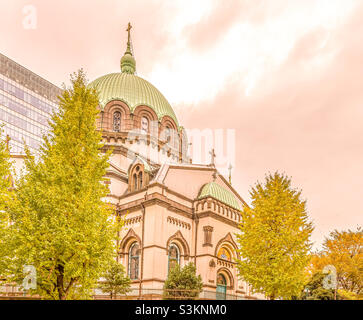 Cathédrale de la Sainte Résurrection à Chiyoda City, Tokyo. Banque D'Images