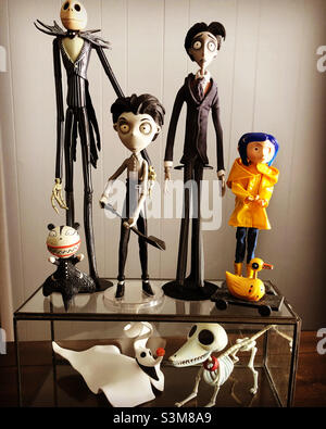 Les personnages de Tim Burton Banque D'Images