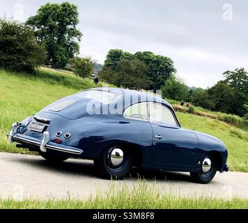 1950s Porsche 356 - Cromford Derbyshire Royaume-Uni Banque D'Images