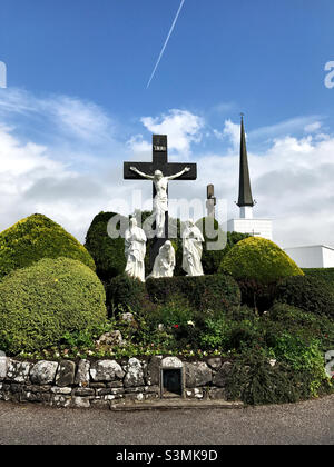 Temple de Knock dans le comté de Mayo en Irlande. Banque D'Images