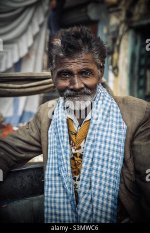 Portraits de l'Inde, Varanasi Banque D'Images