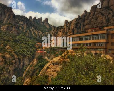 Le monastère de Montserrat, Espagne Banque D'Images