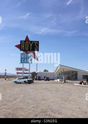 Roy’s Motel Cafe Amboy California Banque D'Images