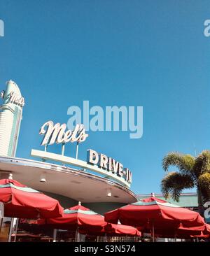 Mel’s Drive-In Diner à Universal Studios en Floride, États-Unis Banque D'Images