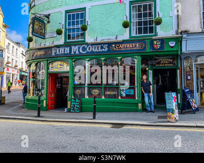 Pub traditionnel irlandais Finn m'couls à Falmouth Cornwall Banque D'Images