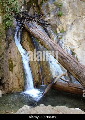 Limekiln Falls, Big sur, Californie. Banque D'Images