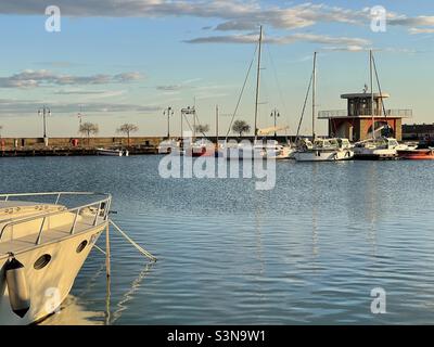 Port d'Acciaroli, Marina di Acciaroli, Pollica Banque D'Images