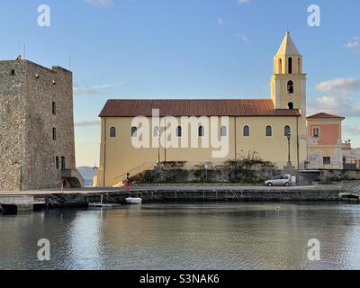 Port d'Acciaroli, Marina di Acciaroli, Pollica Banque D'Images