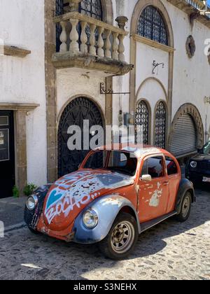 Vieux coléoptère VW à puerto Vallarta Mexique Banque D'Images