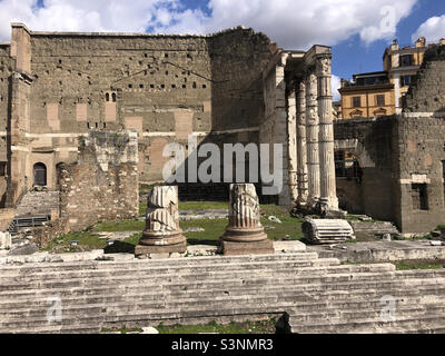 Forum d'Auguste à Rome, Italie Banque D'Images