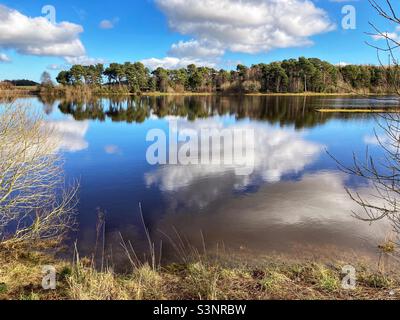 Harlaw Reservoir, parc régional de Pentland Hills, Édimbourg Banque D'Images