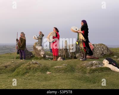 Le Loughcrew Equinox à Co Meath en irlande Banque D'Images