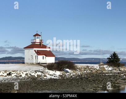 Phare de Gilberts Cove, Nouvelle-Écosse Banque D'Images