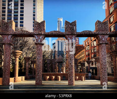 Décembre 2021, The Upper Room, une installation architecturale construite en 1987, conçue par Ned Smyth, Battery Park City, Lower Manhattan, New York, New York, États-Unis Banque D'Images