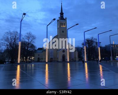 Église Saint-Jean de Tallinn, Estonie Banque D'Images