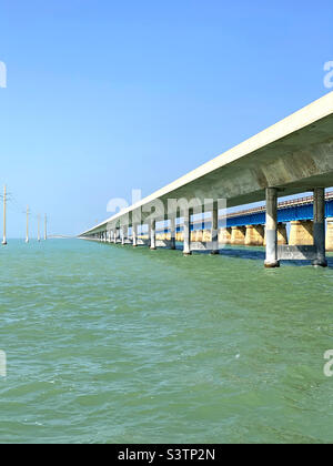 Seven Mile Bridge, Marathon, Floride Banque D'Images