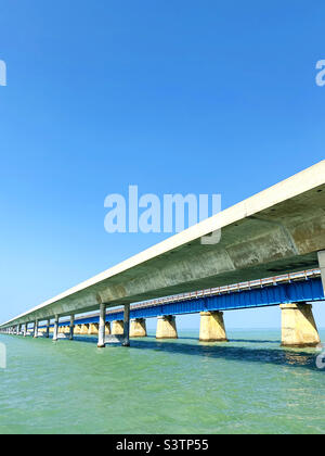 Seven Mile Bridge, Marathon, Floride Banque D'Images