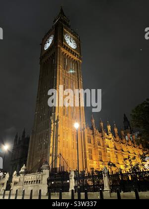 Big Ben de nuit Banque D'Images