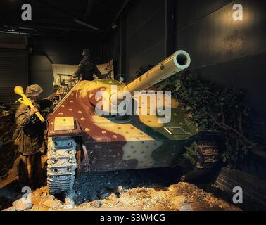 Allemand WW2 Jagdpanther tank killer à IWM Duxford, Cambridgeshire, Royaume-Uni. Banque D'Images