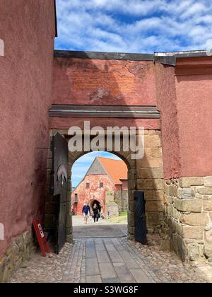 À l'intérieur de la forteresse de Varberg, en Suède Banque D'Images