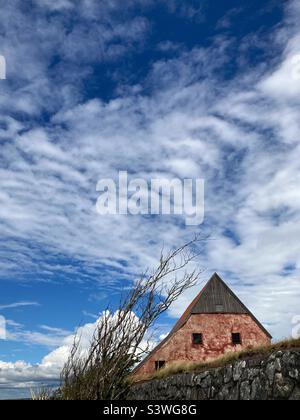 À l'intérieur de la forteresse de Varberg, en Suède Banque D'Images