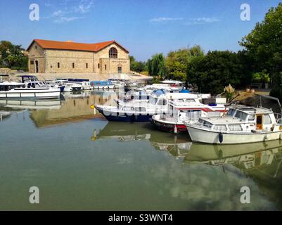 Port de Colombiers. Canal du midi. Occitanie, France Banque D'Images