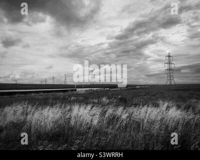 Le paysage de West Yorkshire Pennine à Cragg Vale près du pont Hebden, Calvaire, Royaume-Uni. Banque D'Images