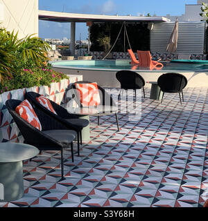 Mars 2022, Moxy Miami Hotel, South Beach, Miami Beach, Floride, États-Unis Banque D'Images