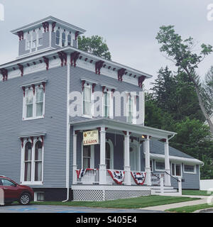 Juin 2022, architecture à Ballston Spa, Saratoga County, New York, États-Unis Banque D'Images