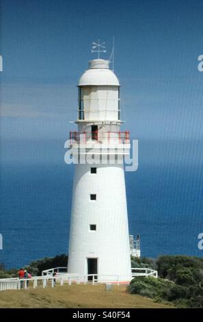 Images de l'Australie, phare de Cape Otway, phare, Great Ocean Road, Victoria, Australie, cargo, océan, mer, navire Banque D'Images