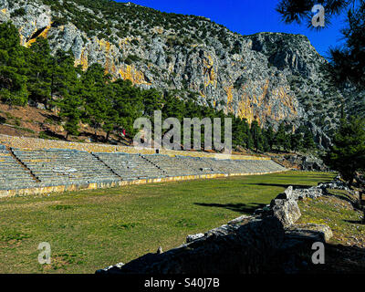 Un vieux stade grec qui était utilisé par les Grecs anciens Banque D'Images