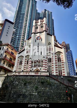 L'église du Christ en Chine. Niveau intermédiaire, Hong Kong. Banque D'Images