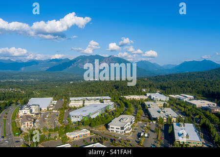 Snoqualmie, Washington en août Banque D'Images