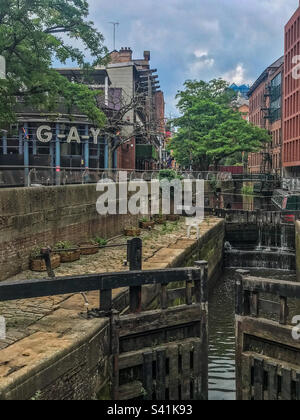 Village gay, Manchester Banque D'Images