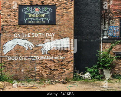 Fresque du quartier nord, Manchester Banque D'Images