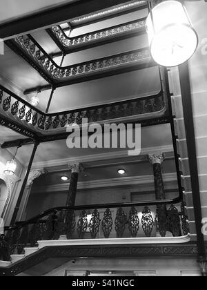 Le grand hôtel Brighton Staircase Banque D'Images